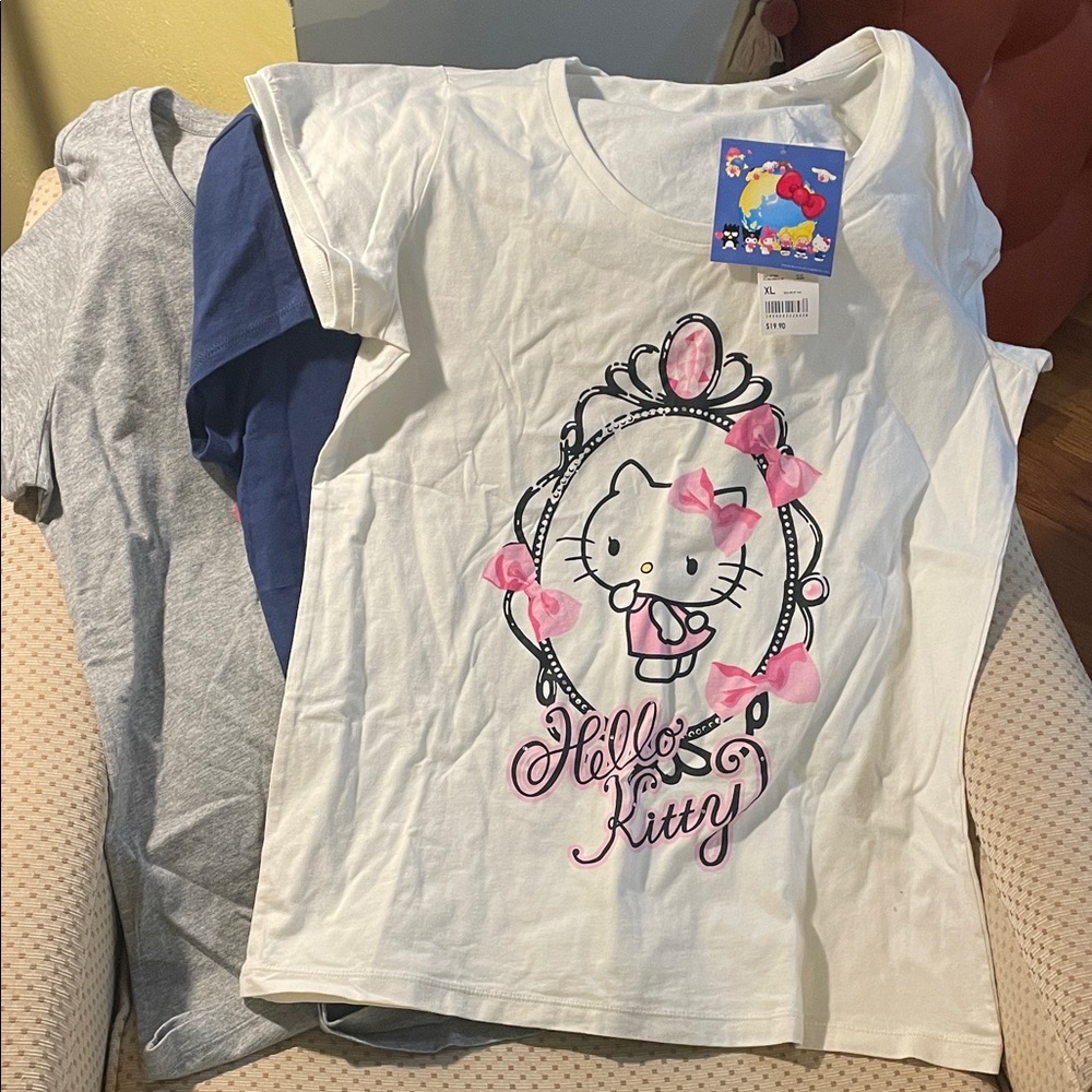 THREE New With Tags UNIQLO and Walmart Hello Kitty Tshirts